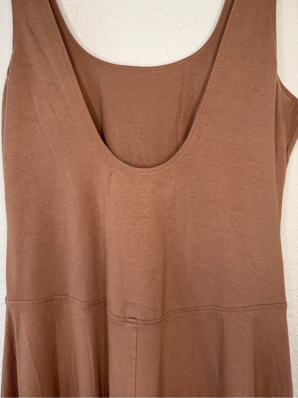 Free People Beach Darcy Midi Dress- M- Taupe/Rose/Brown-MSRP $78 - Picture 5 of 10